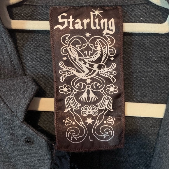 Gray Thin Jacket with Ruffle - Picture 3 of 4